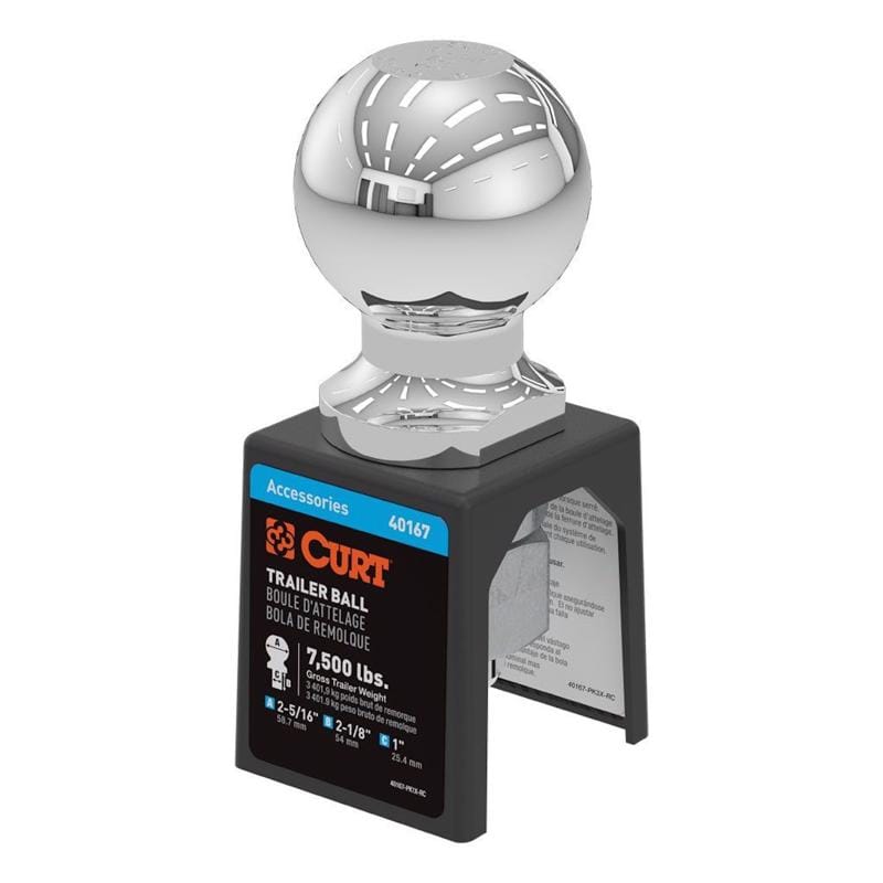 CURT 40167 Hitch Ball Stl 7500Lb