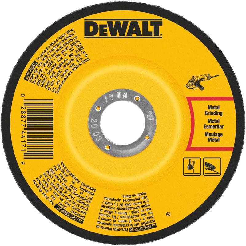 Dewalt DW4543 5 in. D X 7/8 in. X 1/4 in. thick Metal Grinding Wheel 1 pc