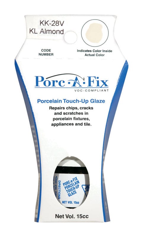 Porc-A-Fix KK-28V Porcelain Kohler Almond Touch-Up Glaze 15 cc