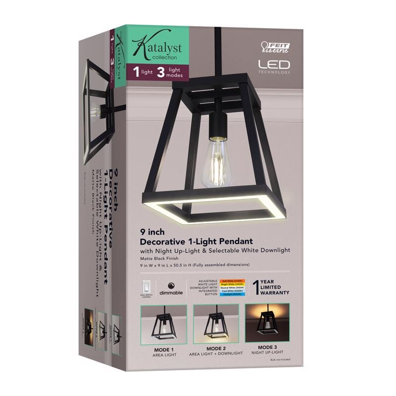 Feit PND95CCTNLBK Matte Black 1 lights Pendant Light