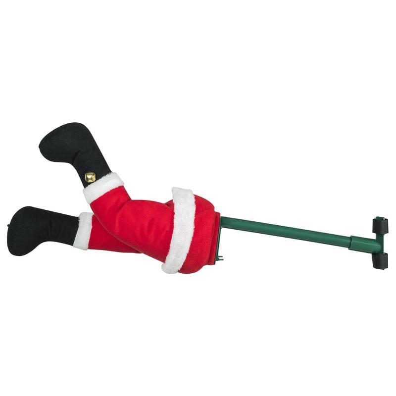 Mr. Christmas 30459AC Red Santa Leg Kickers Animated Decor 16 in.