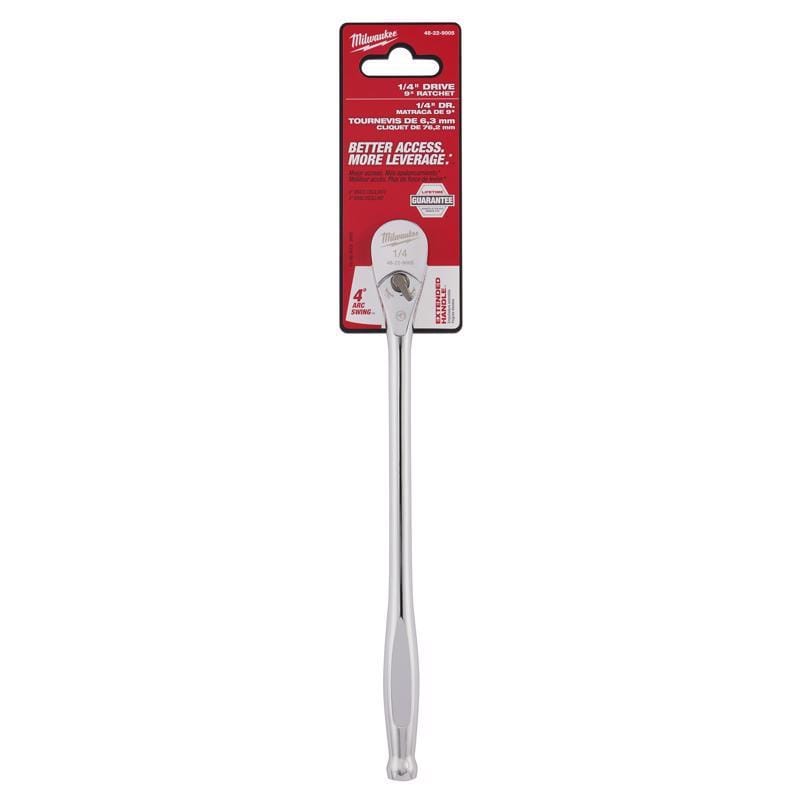 Milwaukee 48-22-9005 Ratchet SAE Chrm 1/4"X9"