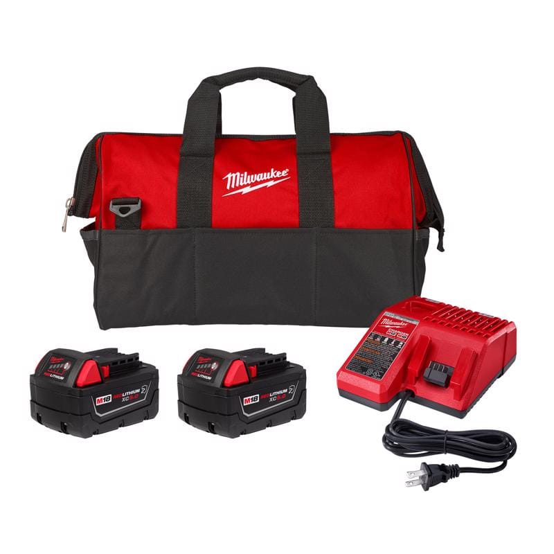Milwaukee 48-59-1852R M18 5 Ah Lithium-Ion Battery and Charger 4 pc