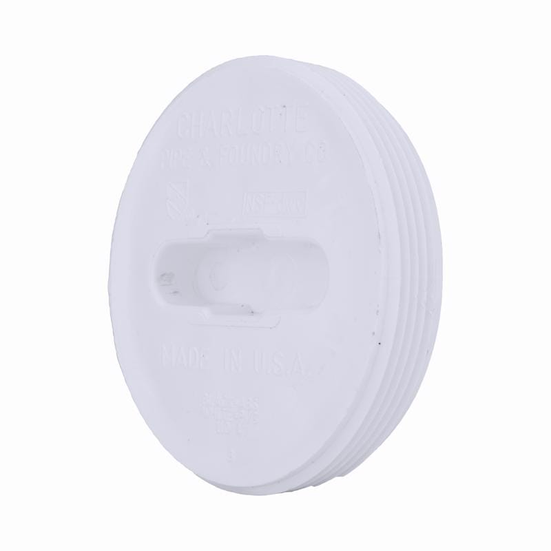 Charlotte Pipe PVC 00110 0800 Schedule 40 3 in. MPT X 3 in. D Hub PVC 3-1/2 in. Clean-Out Plug 1 pk