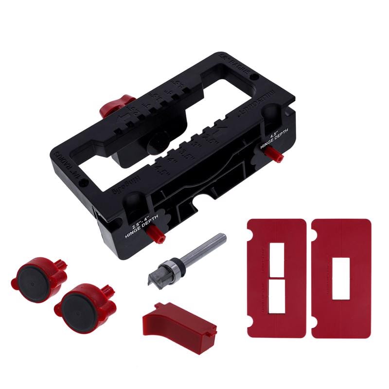 Milescraft 12260003 Hinge Jig Door Hinge Template 7 pc