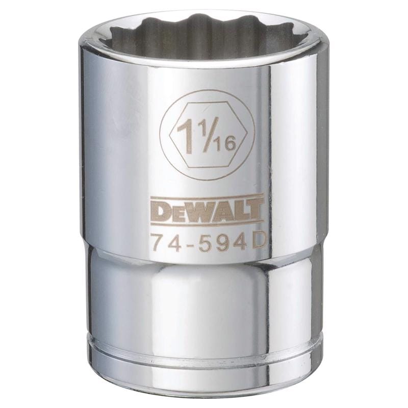 Dewalt DWMT74594OSP 1-1/16 in. X 3/4 in. drive SAE 12 Point Socket 1 pc