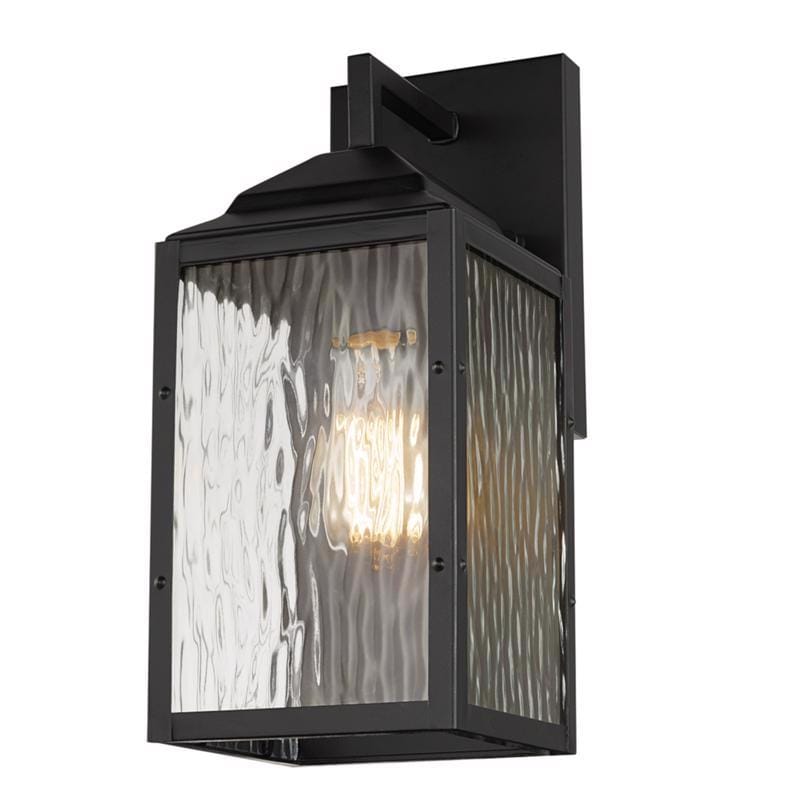 Globe Electric 44216 Miller 1-Light Black Downlight Wall Sconce