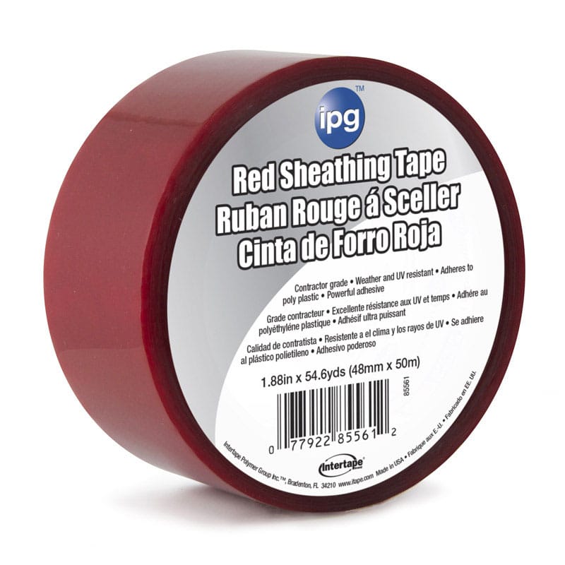 Ipg 5561USR 1.88 in. W X 54.6 yd L Red Acrylic Adhesive Sheathing Tape