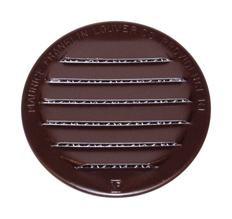 Maurice Franklin Louver RLB-100 2 2 in. W X 2 in. L Gloss Brown Aluminum Mini Louver