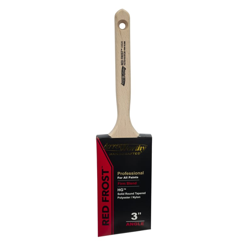 ArroWorthy 2020 0300 Red Frost Professional 3 in. Firm Angle Paint Brush