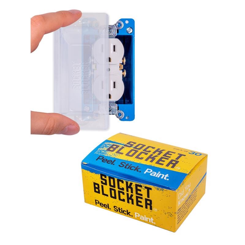 Socket Blocker 1001620 1.88 in. W X 4 in. L Clear High Strength Mask and Peel 30 pk