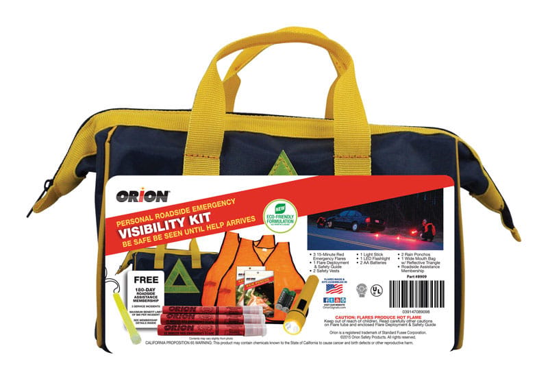 Orion 8909G 14 pc Roadside Emergency Kit