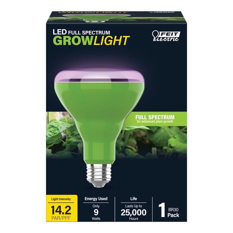 Feit BR30GROWLEDG2BX BR30 E26 (Medium) LED Grow Light Sunlight 60 Watt Equivalence 1 pk