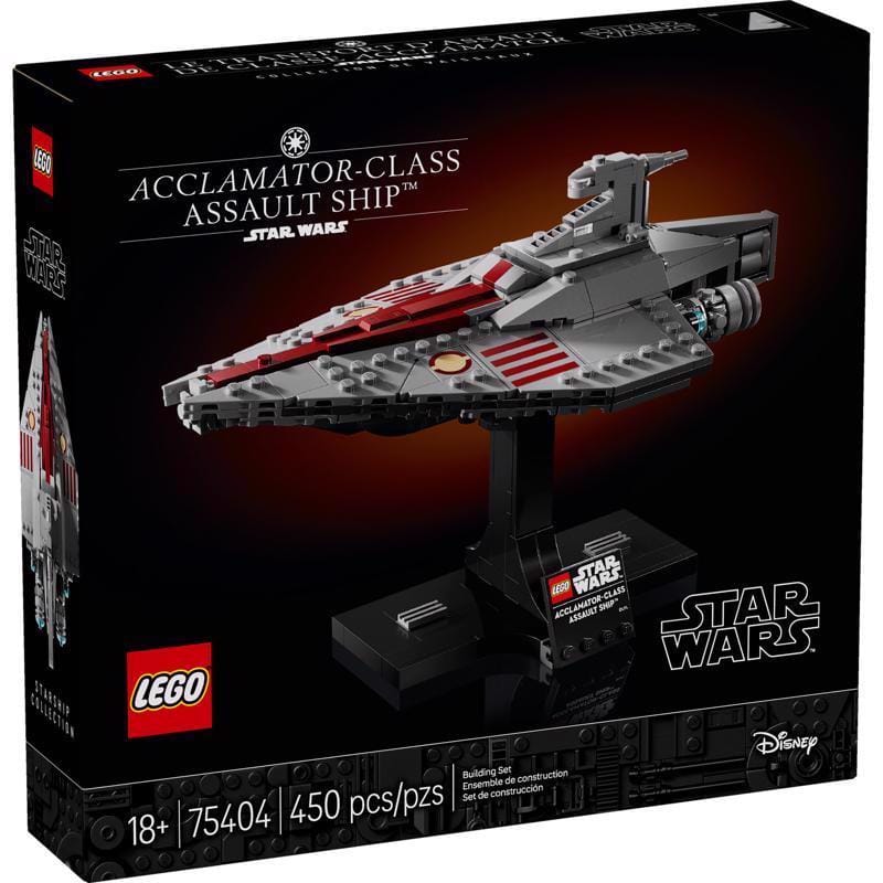 Lego 75404 Star Wars Acclamator-Class Assault Ship Building Set Multi 450 pc