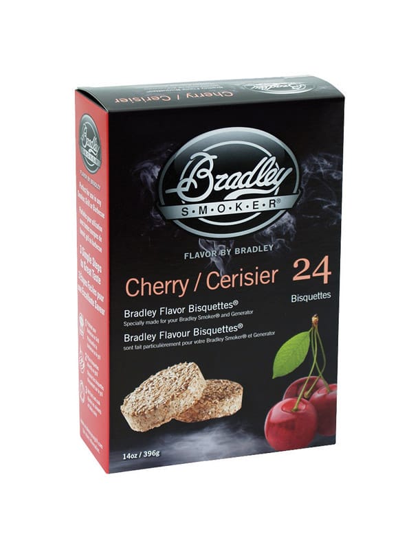 Bradley Smoker BTCH24 All Natural Cherry Wood Bisquettes 24 pk