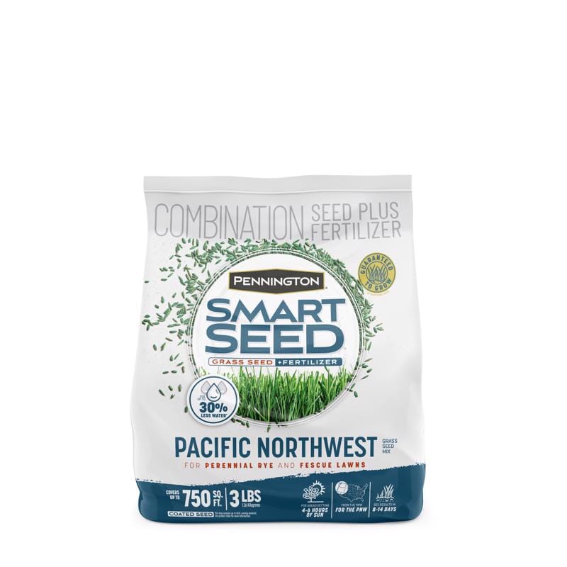 Pennington 100543712 Smart Seed Mixed Sun or Shade Grass Seed and Fertilizer 3 lb
