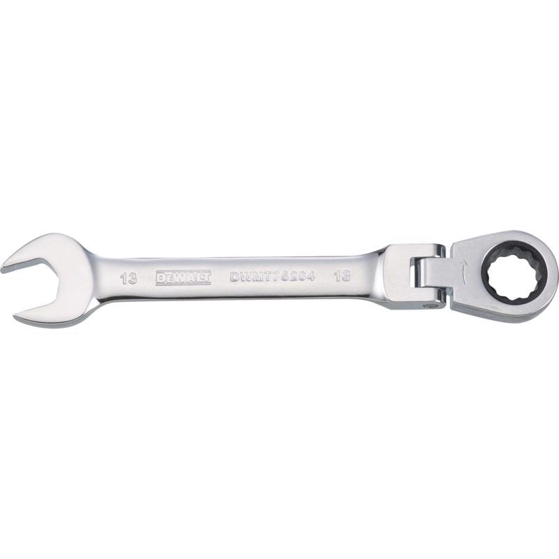 Dewalt DWMT75204OSP 13 mm X 13 mm 12 Point Metric Flex Head Combination Wrench 6.06 in. L 1 pc