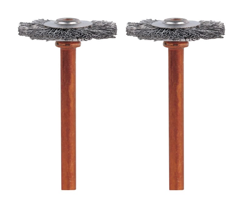 Dremel 530-02 3/4 in. X 2 in. L Stainless Steel Brush 2 pk