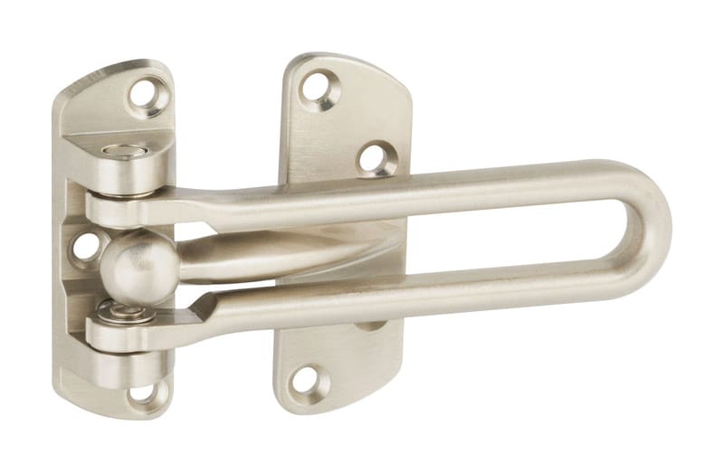 National Hardware N335-984 1.75 in. H X 6 in. L Satin Nickel Silver Zinc Die Cast Door Security Guard
