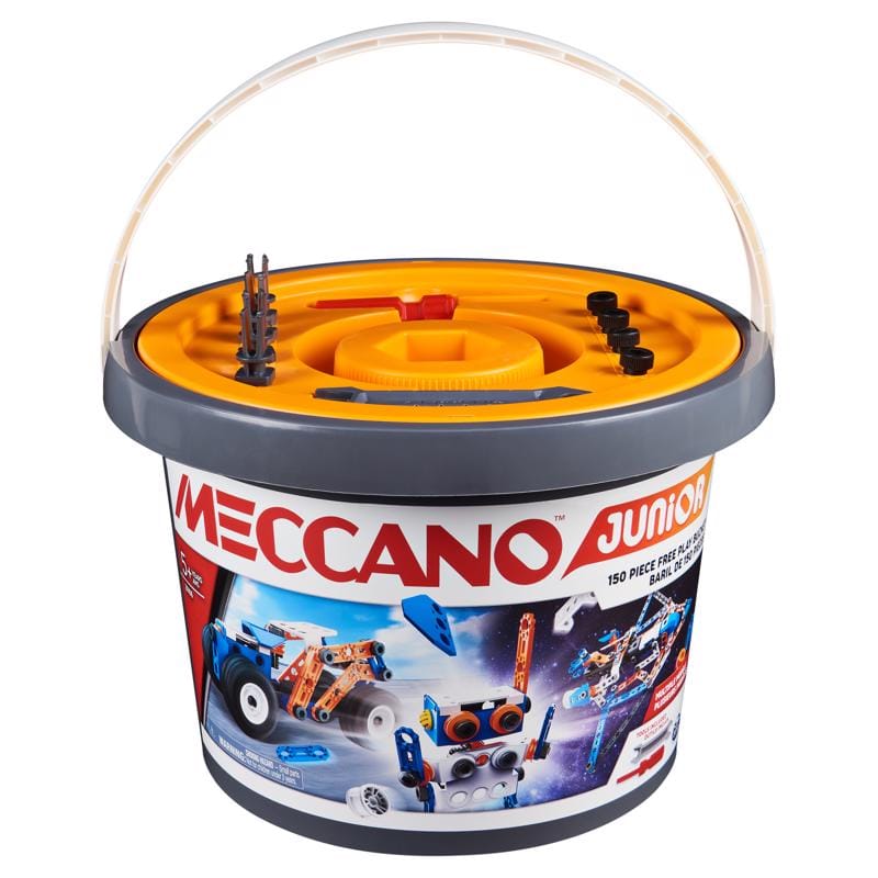 Meccano 6055102 Junior Open Ended Bucket Multicolored 150 pc