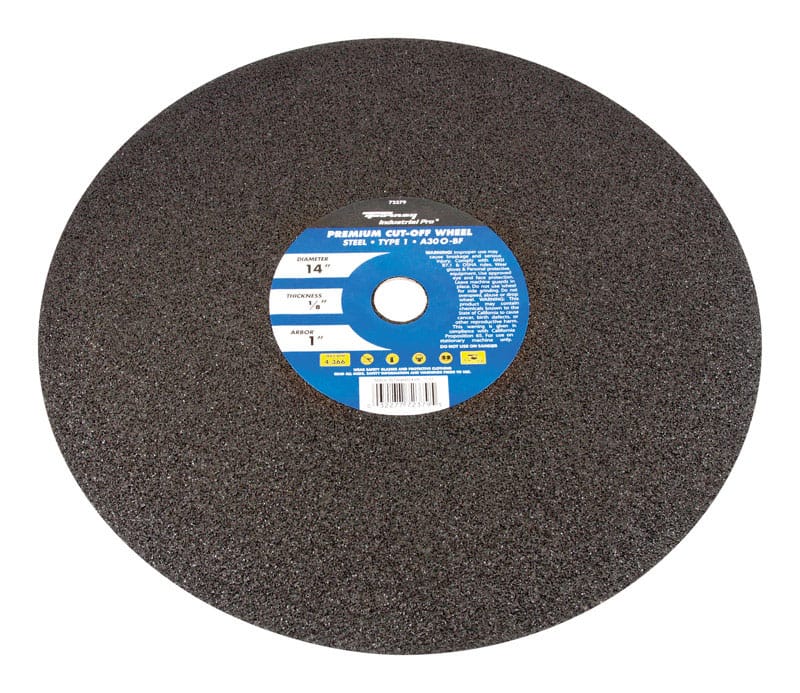 Forney 72379 14 in. D X 1 in. X 1/8 in. thick Aluminum Oxide Metal Cutting Wheel 1 pc