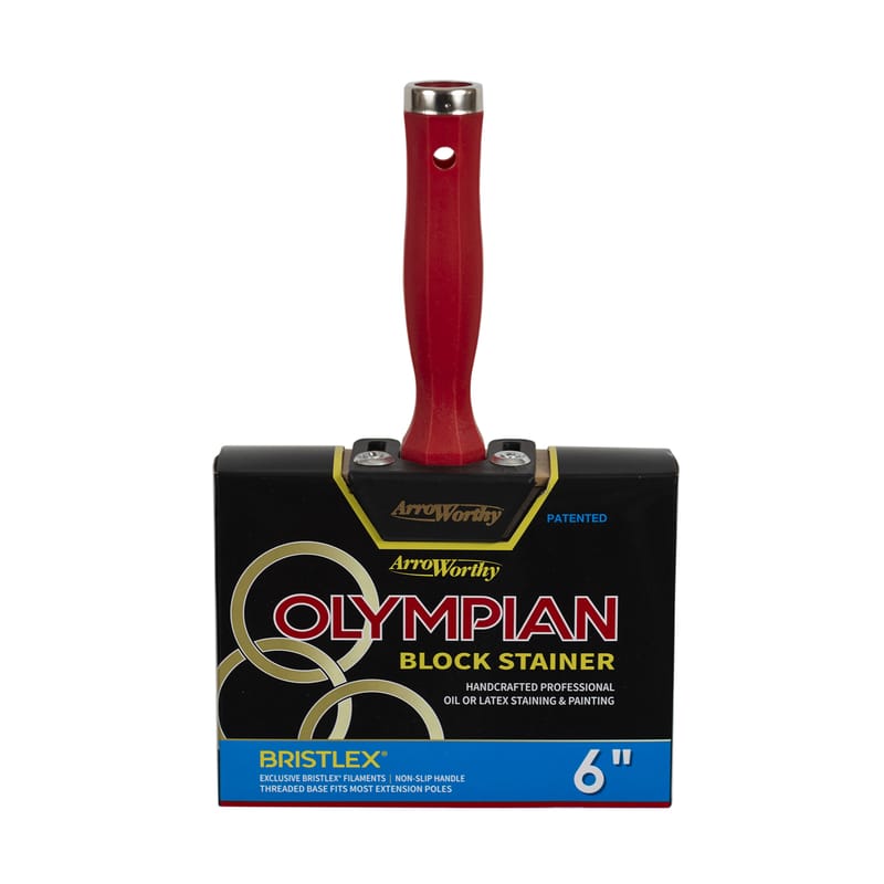 ArroWorthy 1095 0600 Olympian 6 in. Flat Stain Brush