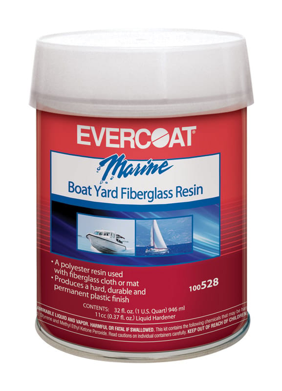 Evercoat 100528 Marine Boat Yard Fiberglass Resin 1 qt