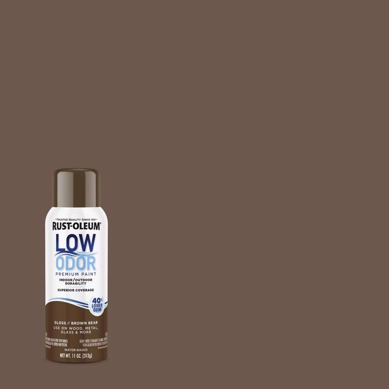 Rust-Oleum 388276 Low Odor Gloss Brown Bear Spray Paint 11 oz