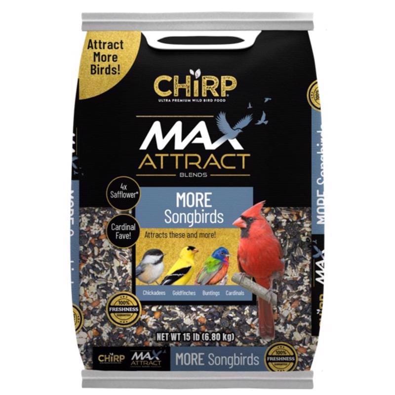 Chirp 17378 Max Attract Songbird Wild Bird Food 15 lb
