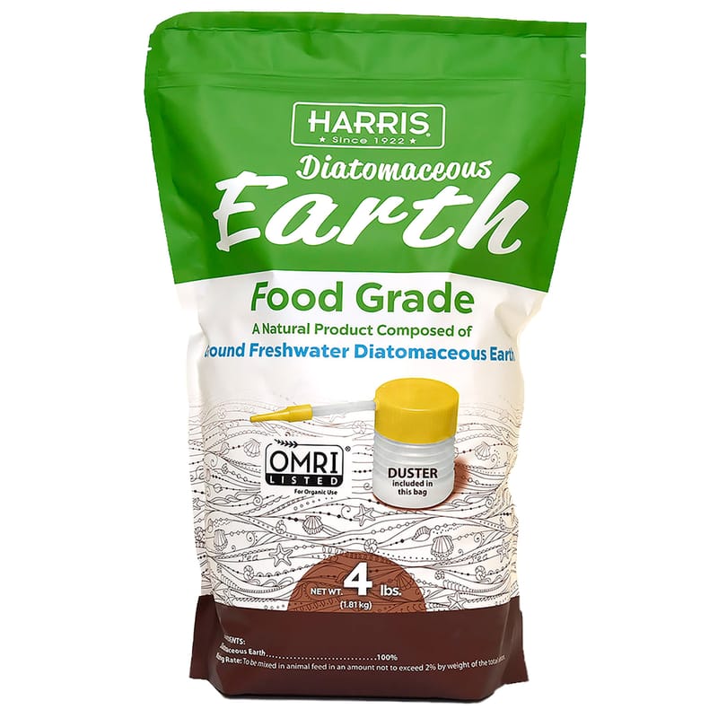 Harris DE-FG4P Food Grade Diatomaceous Earth For All Animals 4 lb. cap.