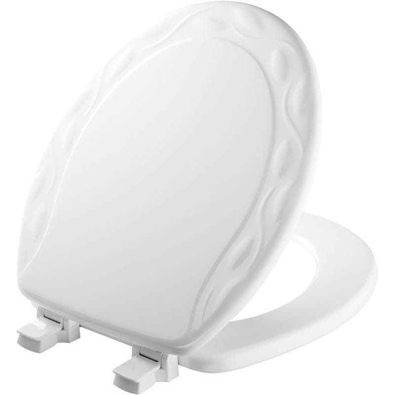 Mayfair BY Bemis 34EC 000 Ivy Round White Enameled Wood Toilet Seat
