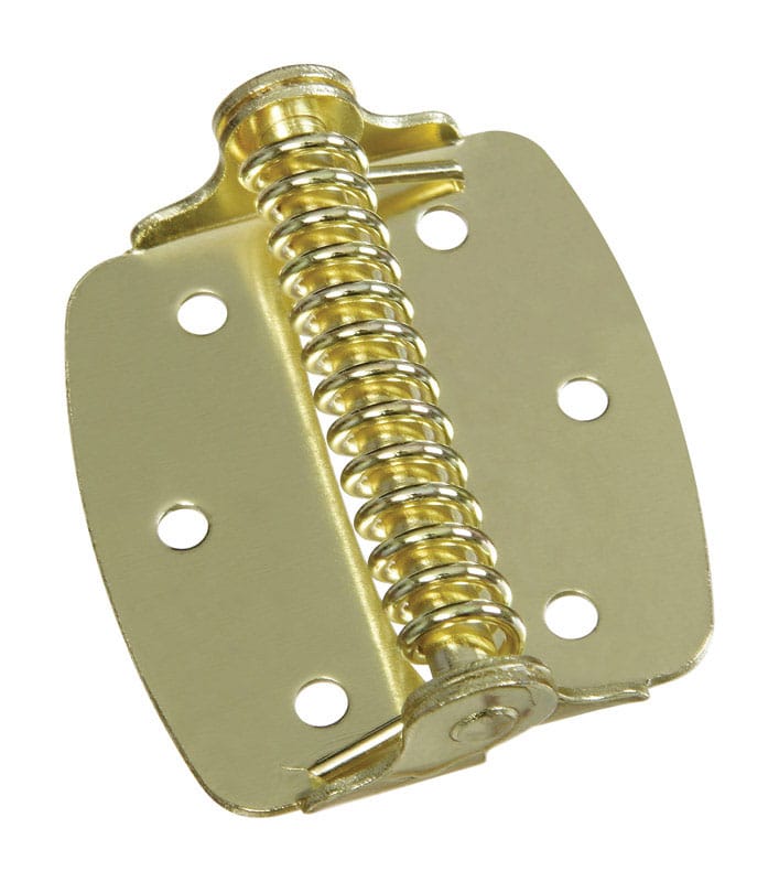National Hardware N240-481 2 in. L Brass-Plated Spring Hinge 2 pk