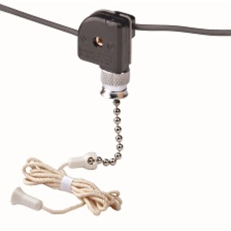 Leviton 052-10097-008 Nickel Pull Chain Switch