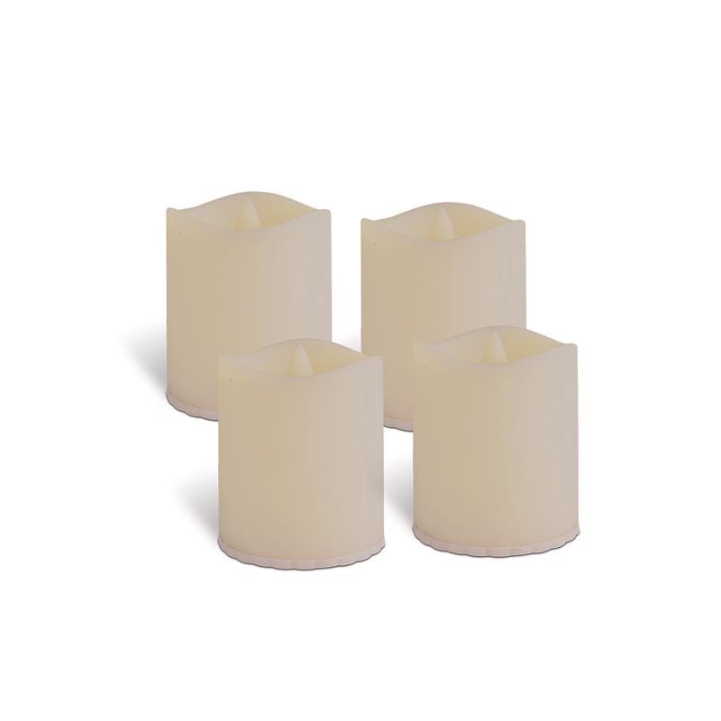 Gerson 39201 Everlasting Glow White No Scent LED Candle Votive Candles