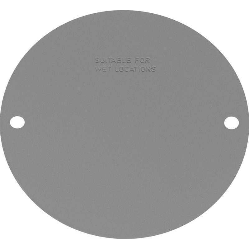 Sigma Engineered Solutions 14241 Round Stamped Steel 4.13 in. H X 4.13 in. W Flat Box Cover
