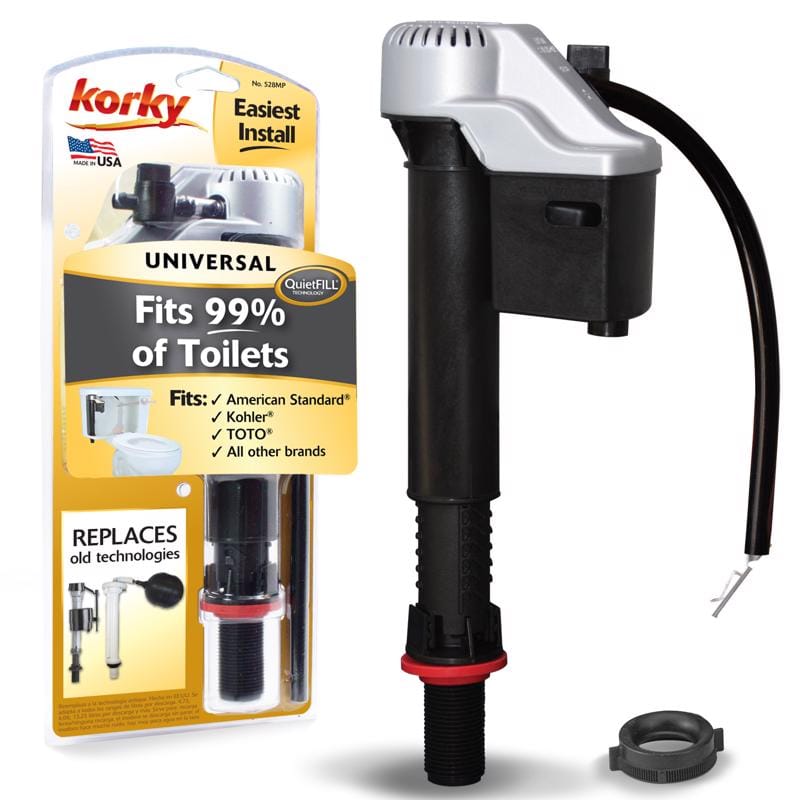 Korky 528MP QuietFILL Platinum Universal Toilet Fill Valve Multicolored For Universal