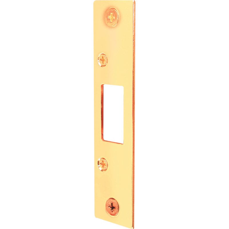 Prime-Line E2432 4.9 in. H X 1.1 in. L Brass-Plated Brass Steel Deadbolt Strike