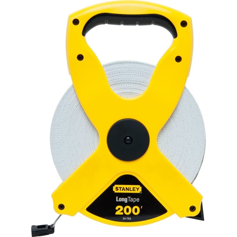 Stanley 34-793 200 ft. L X 0.5 in. W Open Reel Fiberglass Long Tape Measure 1 pk