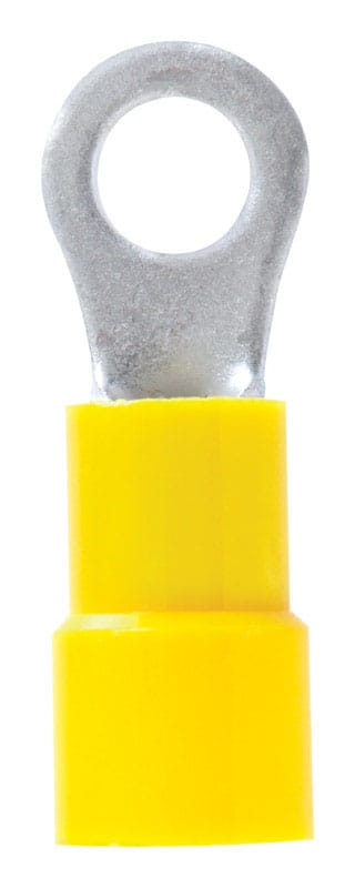 Jandorf 60995 12-10 Ga. Insulated Wire Ring Terminal Yellow 5 pk