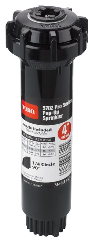 Toro 53711 4 in. H Quarter-Circle Pop-Up Sprinkler