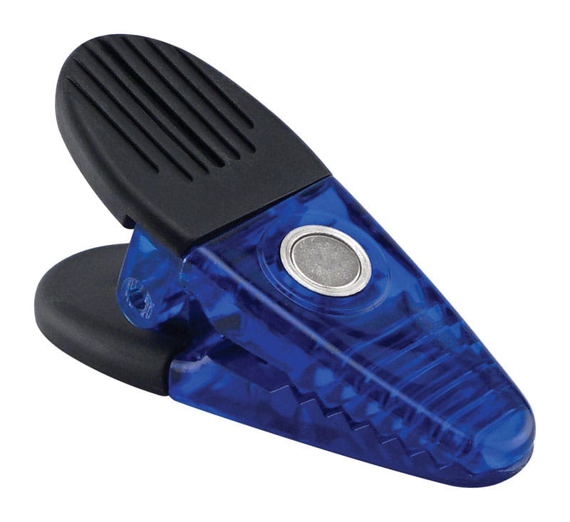 Magnet Source 07506 3.5 in. L X 1.25 in. W Blue Magnetic Clips 2 pc