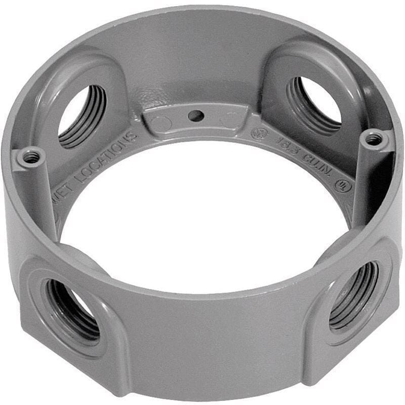 Sigma Engineered Solutions 14236 New Work 16.5 cu in Round Metallic Extension Ring Gray