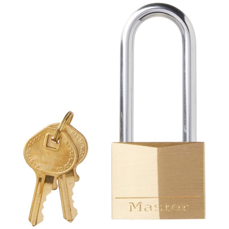 Master Lock 140KAD 1G008 1-9/16 in. W Brass 4-Pin Cylinder Exterior Padlock