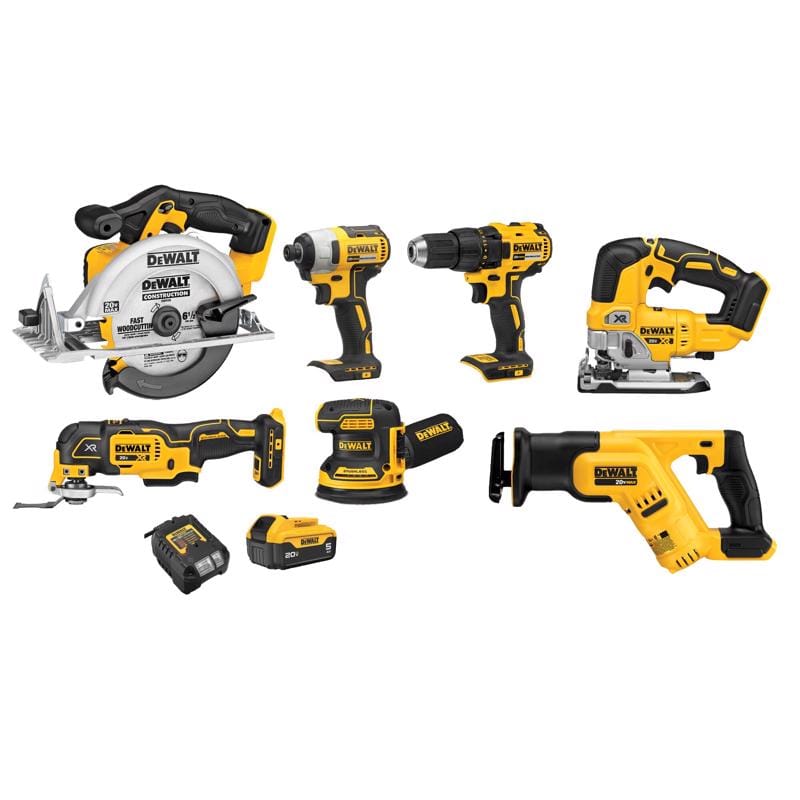 Dewalt DCK751P1 20V MAX Cordless Brushed 7 Tool Combo Kit