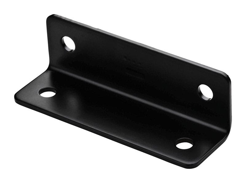 National Hardware N351-484 1.6 in. H X 5 in. W X 0.125 in. D Black Carbon Steel Inside/Outside Wide Corner Br