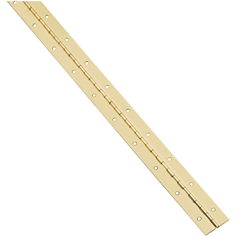 National Hardware N148-205 30 in. L Brass-Plated Continuous Hinge 1 pk
