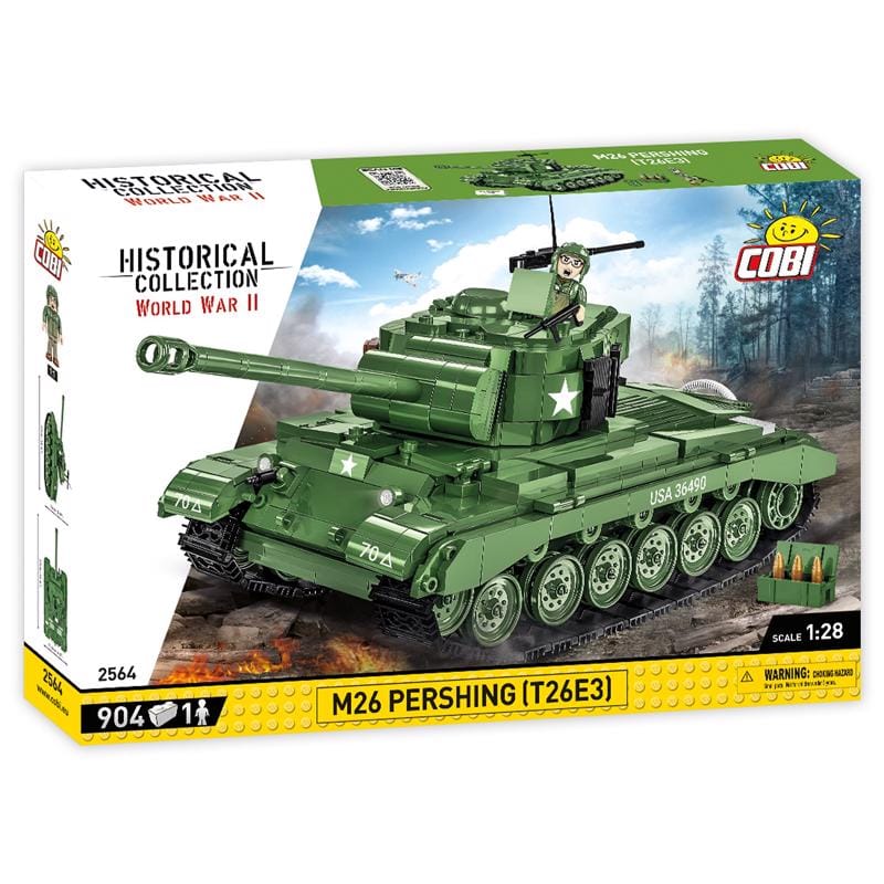 Cobi COBI-2564 M26 Pershing Tank Block Set Green 904 pc
