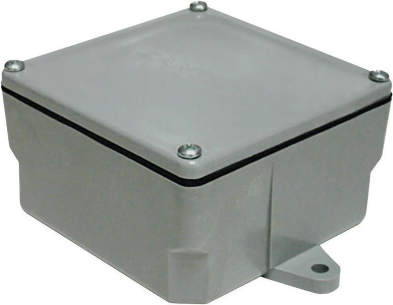 Cantex 5133709U New and Old Work Square PVC 1 gang Junction Box Gray