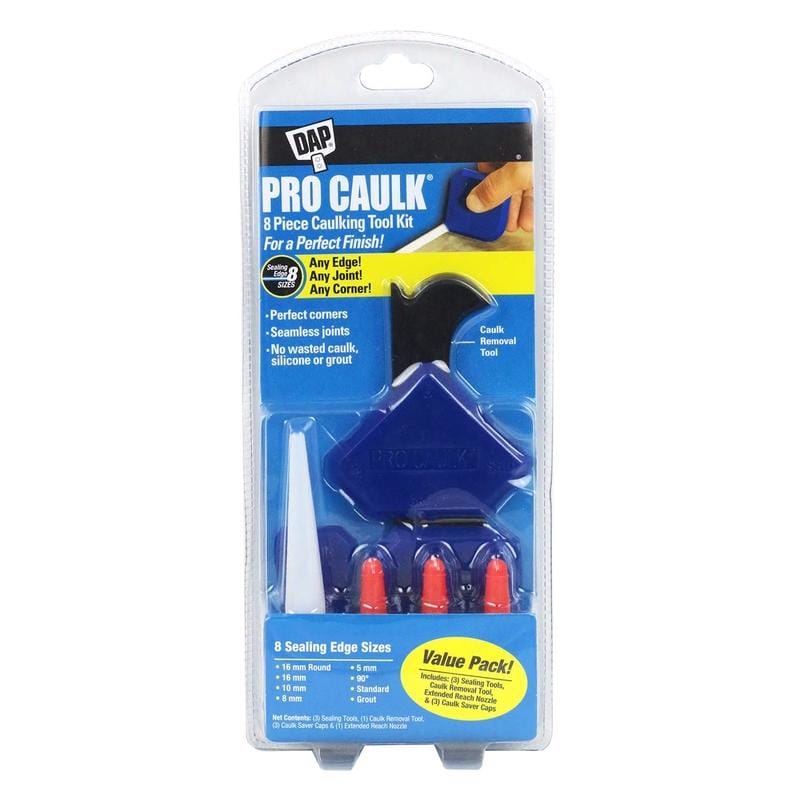 Dap 7079809125 Pro Caulk Black Professional Plastic Caulking Tool Kit 8 pk