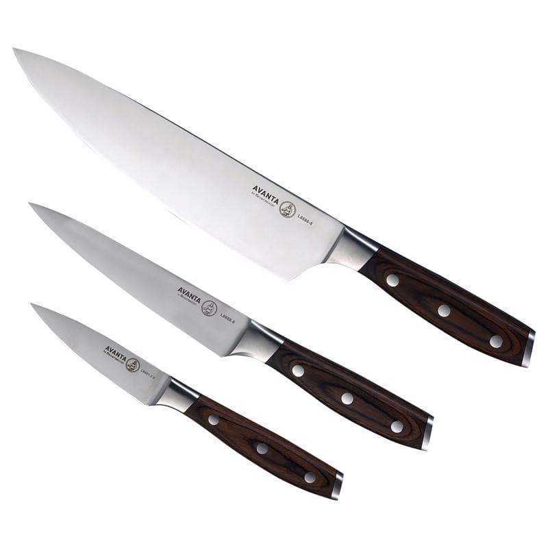 Messermeister L8000-3S Avanta Stainless Steel Starter Knife Set 3 pc
